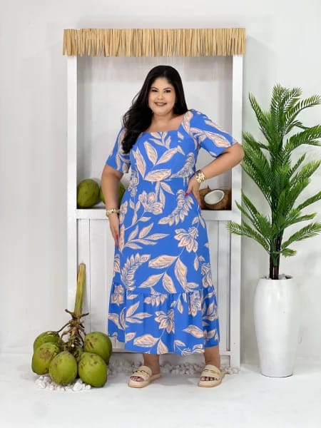 Vestido Longo Evangélico em Duna 🌸